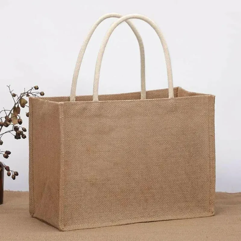 Canvas Linen Tote Bag – Eco-Friendly & Reusable Bag - Image 4