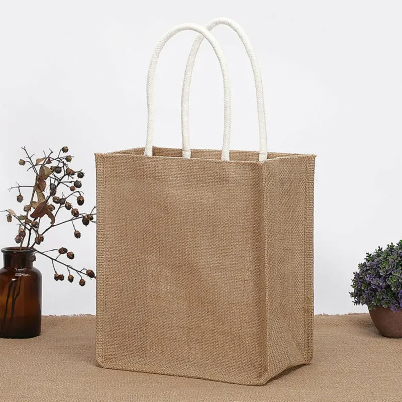 Canvas Linen Tote Bag – Eco-Friendly & Reusable Bag - Image 2