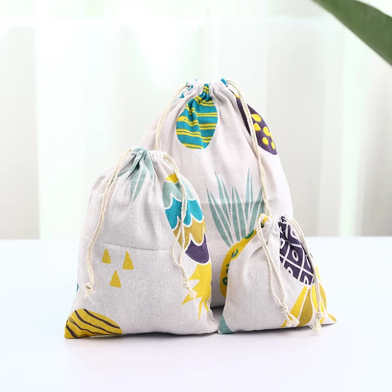 Drawstring Bag Cotton Cosmetic Bag – Eco-Friendly & Reusable