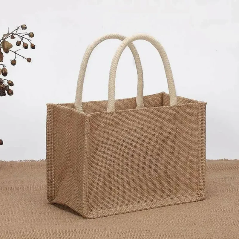 Canvas Linen Tote Bag – Eco-Friendly & Reusable Bag - Image 3