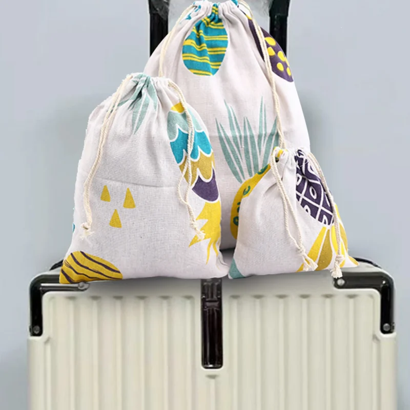 Drawstring Bag Cotton Cosmetic Bag – Eco-Friendly & Reusable - Image 2