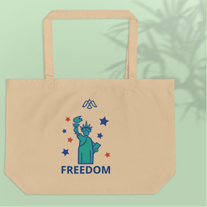 organic cotton large tote bag eco-friendly